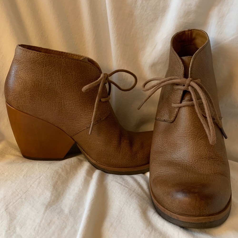 Korks by Kork-Ease 'Roana' leather block heel ankle booties